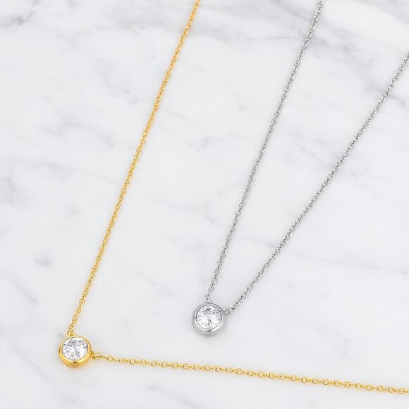 Jewelry - "Holden" 18K Silver OR Gold Pendant Necklace